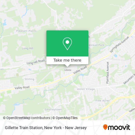 Gillette Train Station map