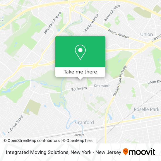 Integrated Moving Solutions map