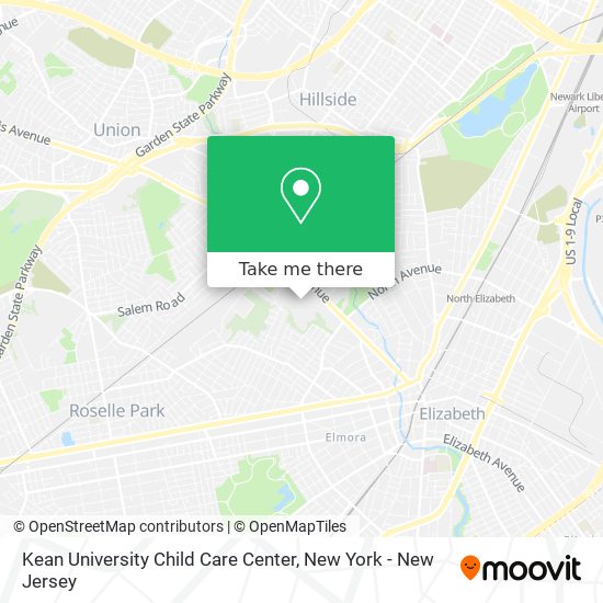 Mapa de Kean University Child Care Center