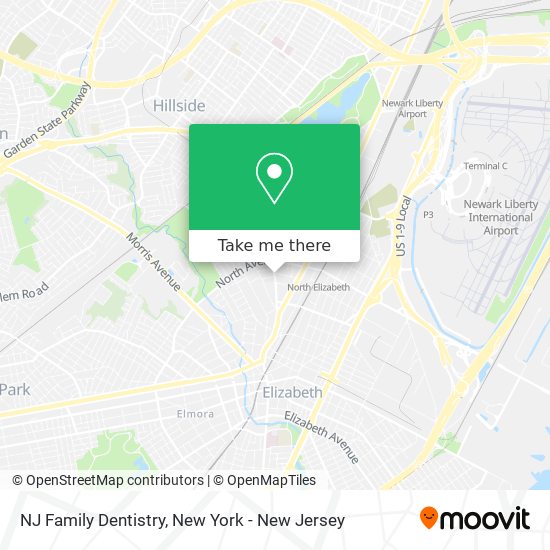 NJ Family Dentistry map