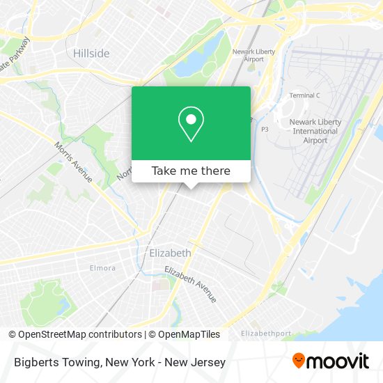 Bigberts Towing map