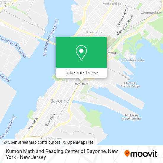 Kumon Math and Reading Center of Bayonne map