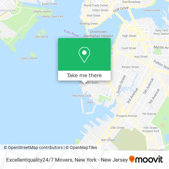 Excellentquality24/7 Movers map