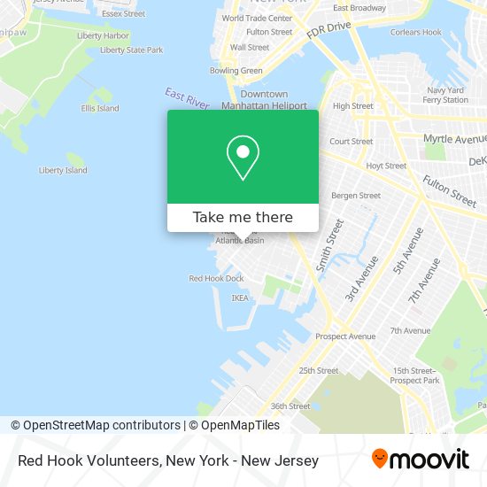 Red Hook Volunteers map