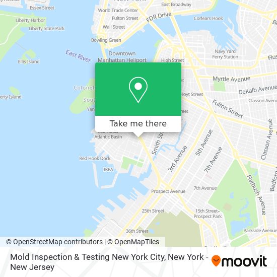 Mapa de Mold Inspection & Testing New York City