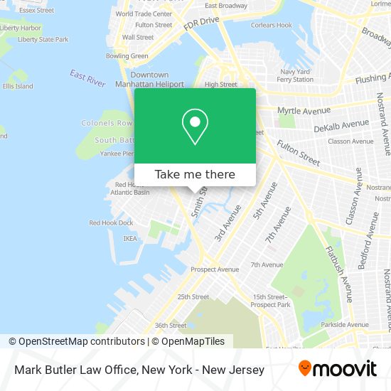 Mark Butler Law Office map