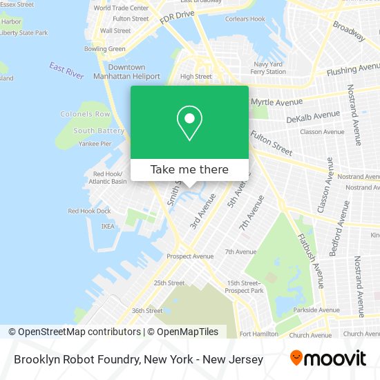 Brooklyn Robot Foundry map