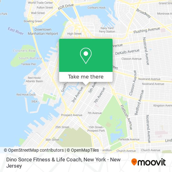 Dino Sorce Fitness & Life Coach map