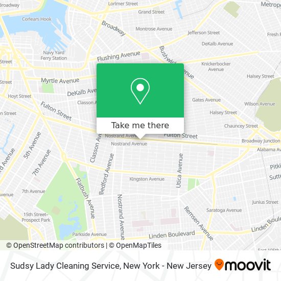 Mapa de Sudsy Lady Cleaning Service