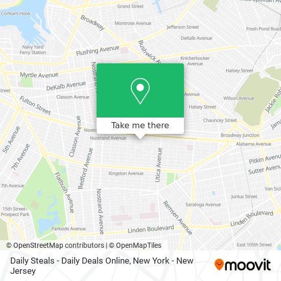Daily Steals - Daily Deals Online map