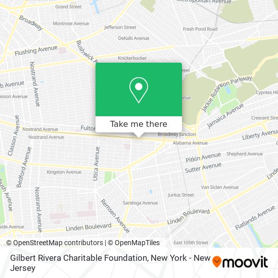 Gilbert Rivera Charitable Foundation map