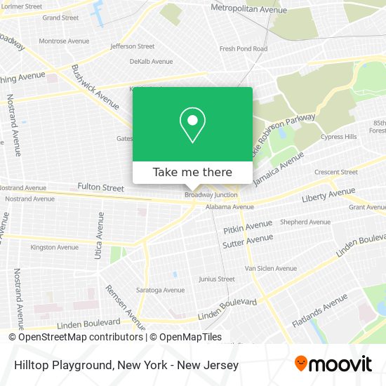 Hilltop Playground map