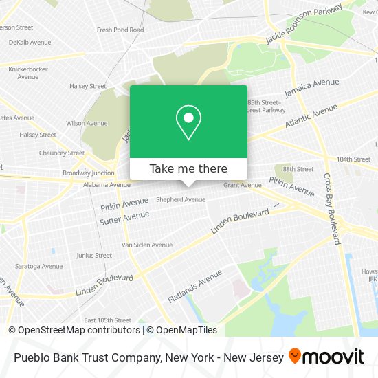 Pueblo Bank Trust Company map