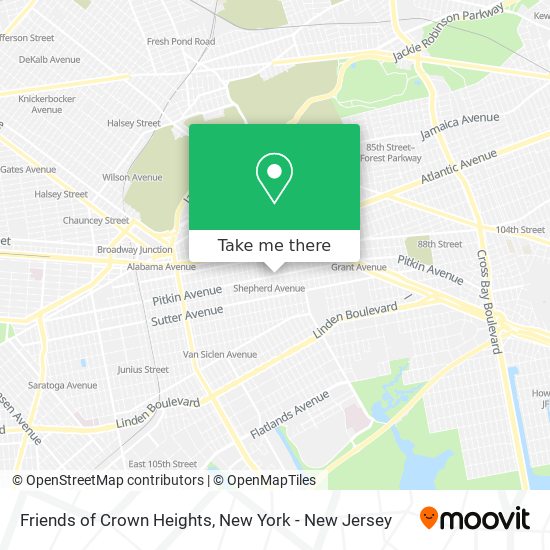 Friends of Crown Heights map