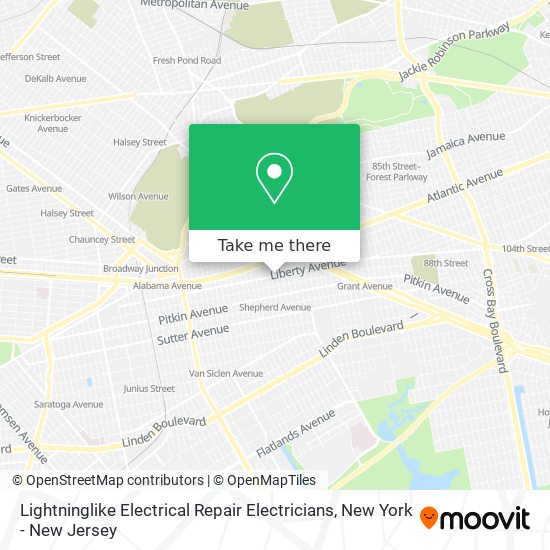 Lightninglike Electrical Repair Electricians map