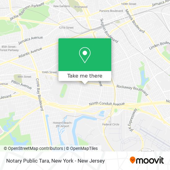 Notary Public Tara map