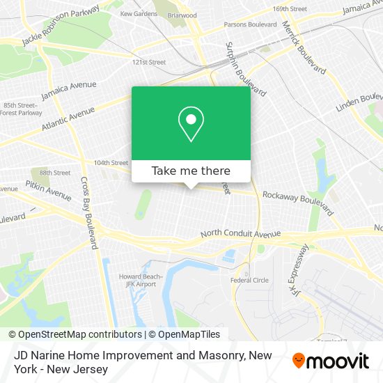 JD Narine Home Improvement and Masonry map