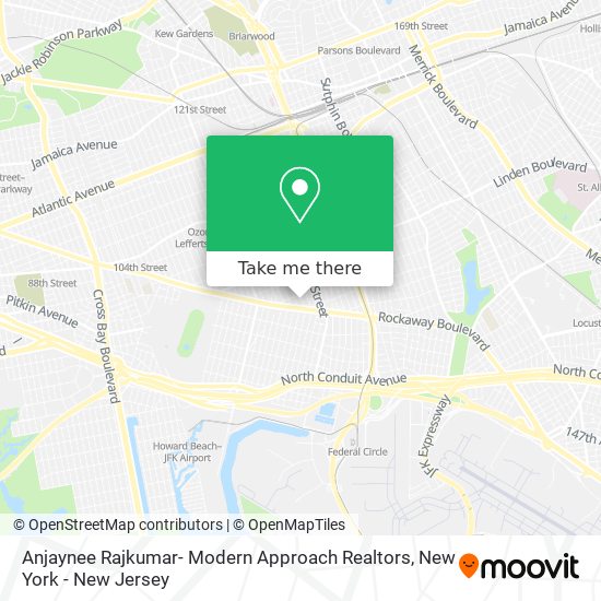 Anjaynee Rajkumar- Modern Approach Realtors map