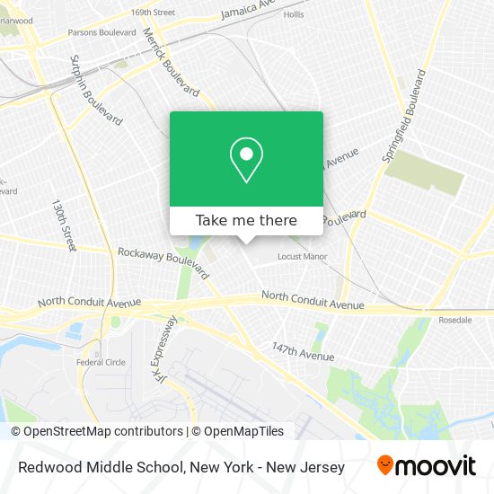 Redwood Middle School map