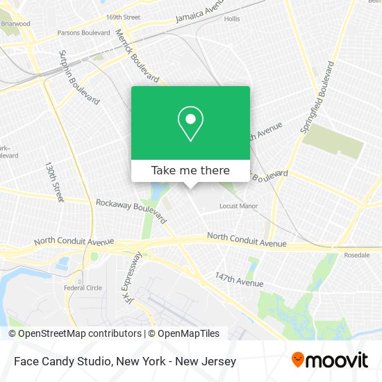 Face Candy Studio map