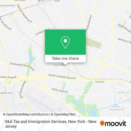 Mapa de S&A Tax and Immigration Services