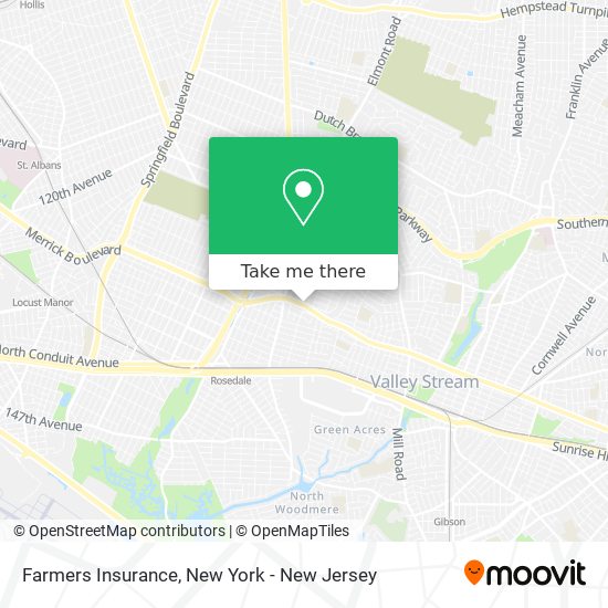 Mapa de Farmers Insurance