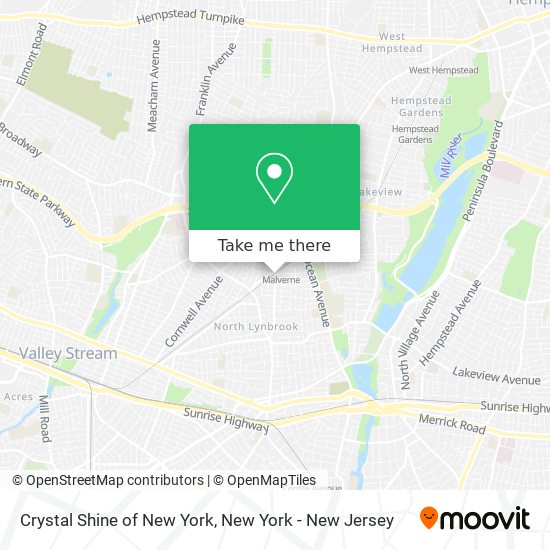 Crystal Shine of New York map
