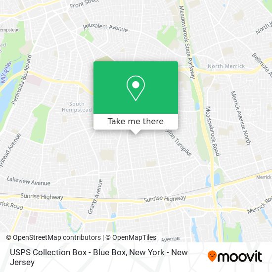 USPS Collection Box - Blue Box map