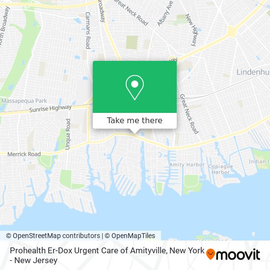 Prohealth Er-Dox Urgent Care of Amityville map