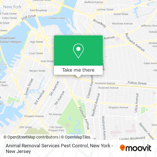 Mapa de Animal Removal Services Pest Control