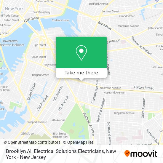Brooklyn All Electrical Solutions Electricians map
