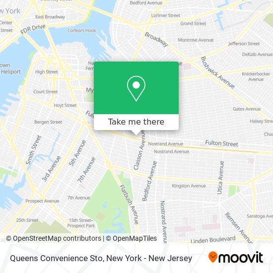 Mapa de Queens Convenience Sto