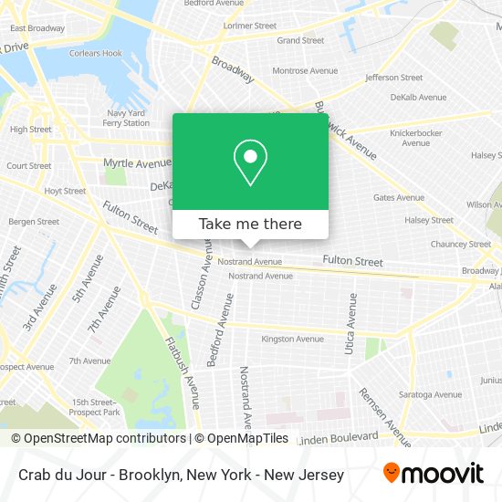 Crab du Jour - Brooklyn map