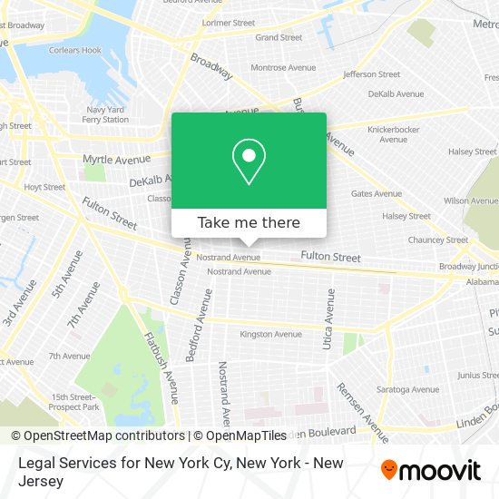 Mapa de Legal Services for New York Cy