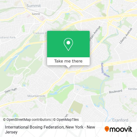 International Boxing Federation map