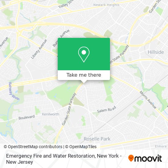 Emergency Fire and Water Restoration map