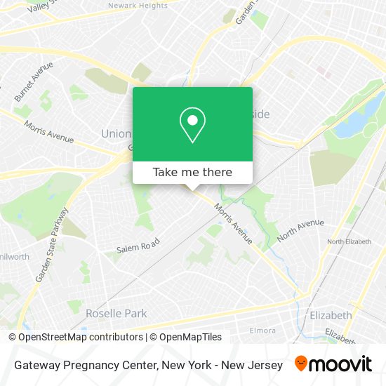 Gateway Pregnancy Center map