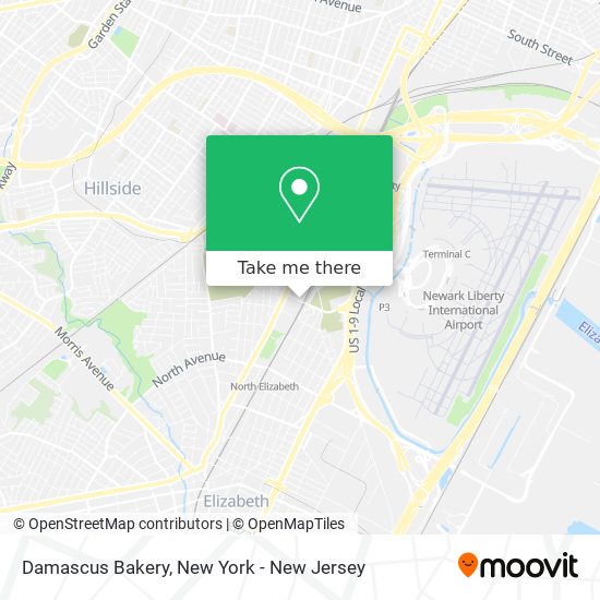 Mapa de Damascus Bakery