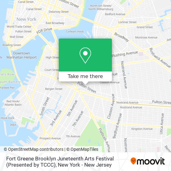 Mapa de Fort Greene Brooklyn Juneteenth Arts Festival (Presented by TCCC)