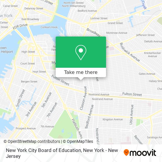 New York City Board of Education map