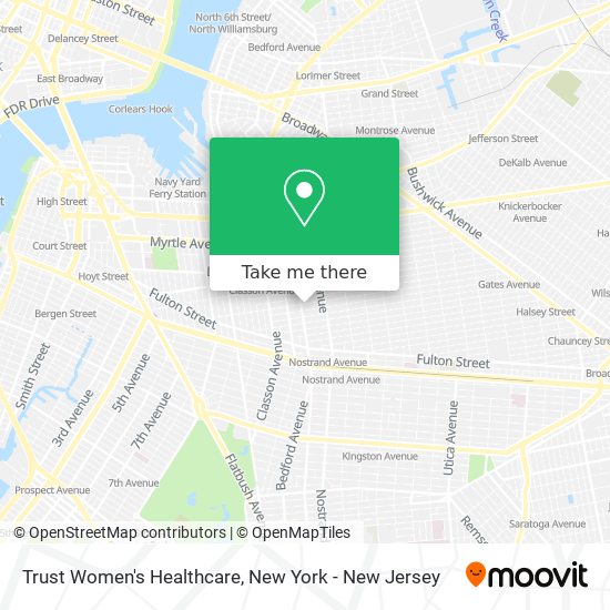 Trust Women's Healthcare map