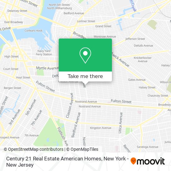 Century 21 Real Estate American Homes map