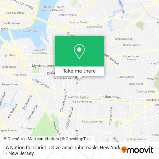 A Nation for Christ Deliverance Tabernacle map