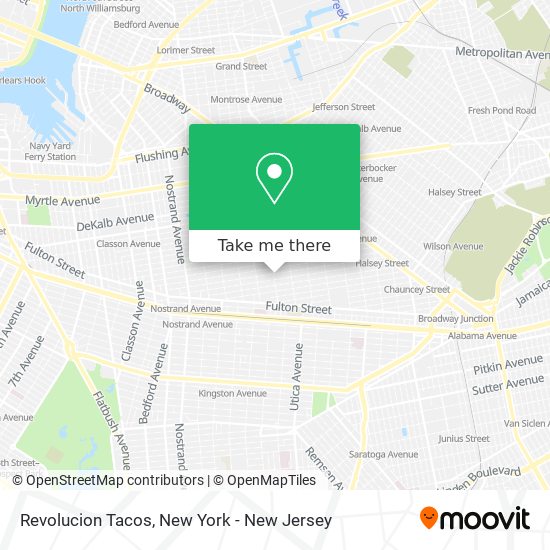 Revolucion Tacos map