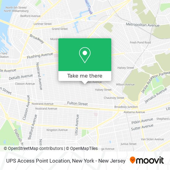 Mapa de UPS Access Point Location