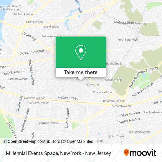 Millennial Events Space map