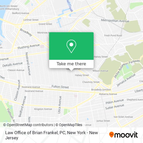 Law Office of Brian Frankel, PC map