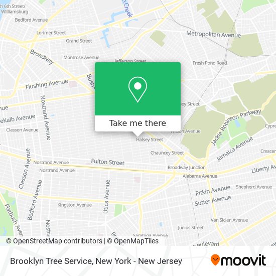 Brooklyn Tree Service map