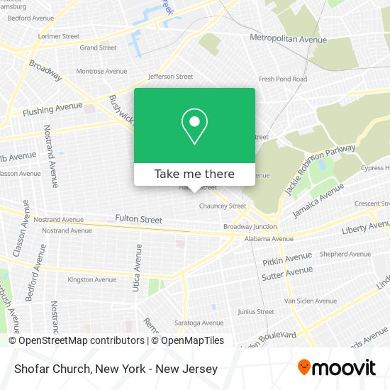 Shofar Church map