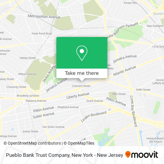 Pueblo Bank Trust Company map